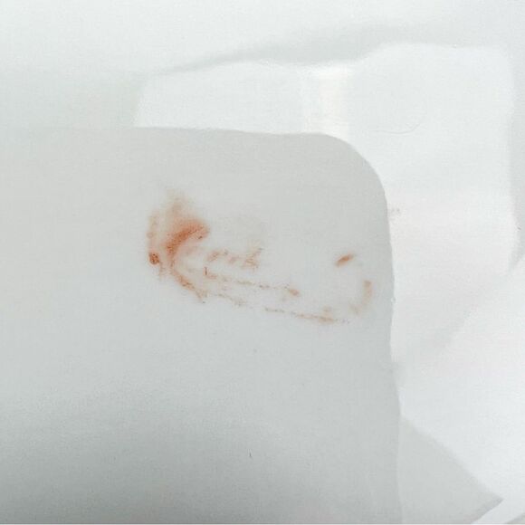 Antique Germany Gold Trim Porcelain Monogram Serving Bowl Dish - Picture 7 of 11